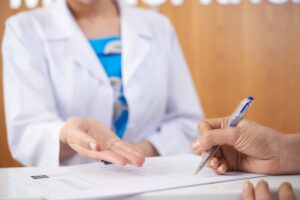 Travel nurse signing contract