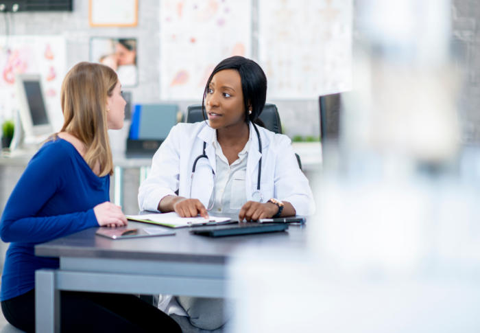 Portrait of a pair of travel nurses talking and smiling